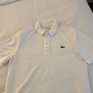 Lacoste Men's White Polo Shirt with Logo